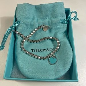 Tiffany and co. heart tag beaded bracelet